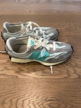 New Balance Teal & Gray Wave Trainer Sneakers